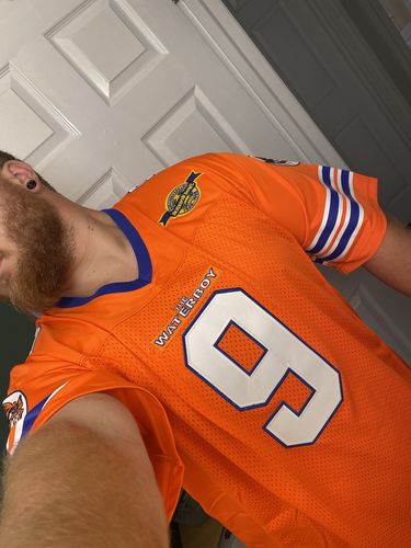 Customer photo review of The Waterboy 'Bobby Boucher' Football Jersey