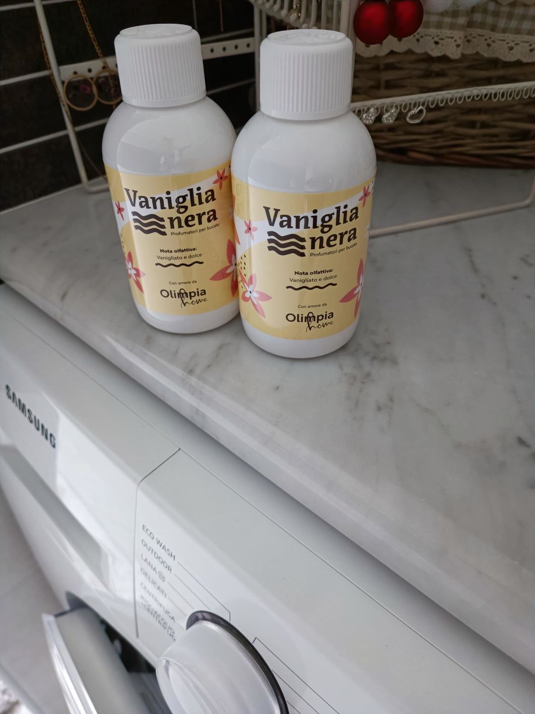 Customer photo review of Vaniglia nera profumatore per bucato OH Fragrance