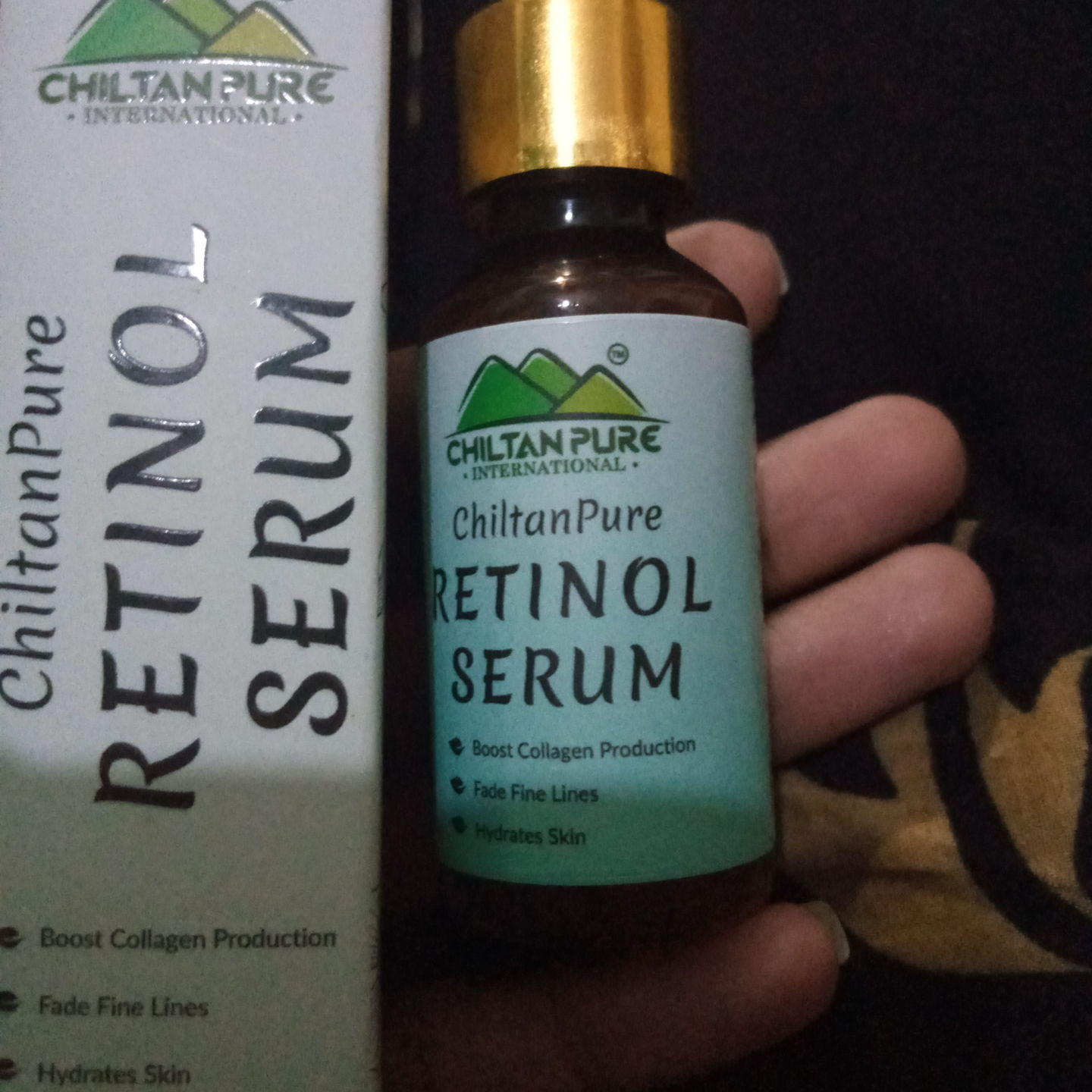 Customer photo review of Retinol Serum - Best for Cystic Acne & Blemishes
