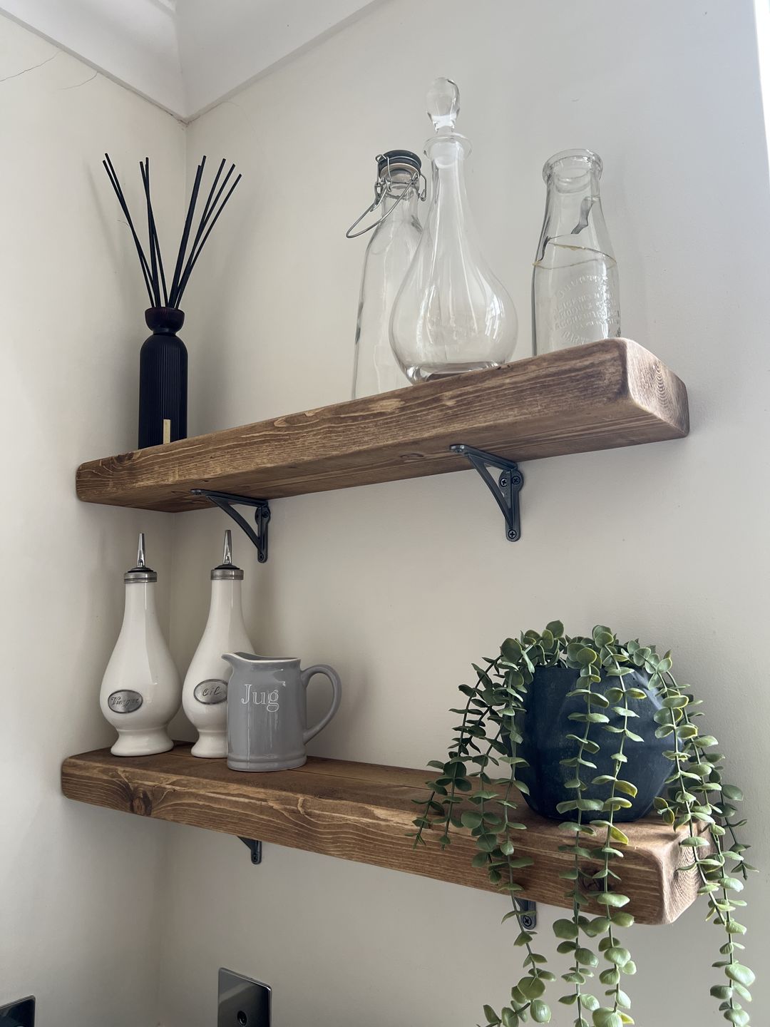 Customer photo review of 4.5 Inch Ironbridge Cast Iron Shelf Bracket