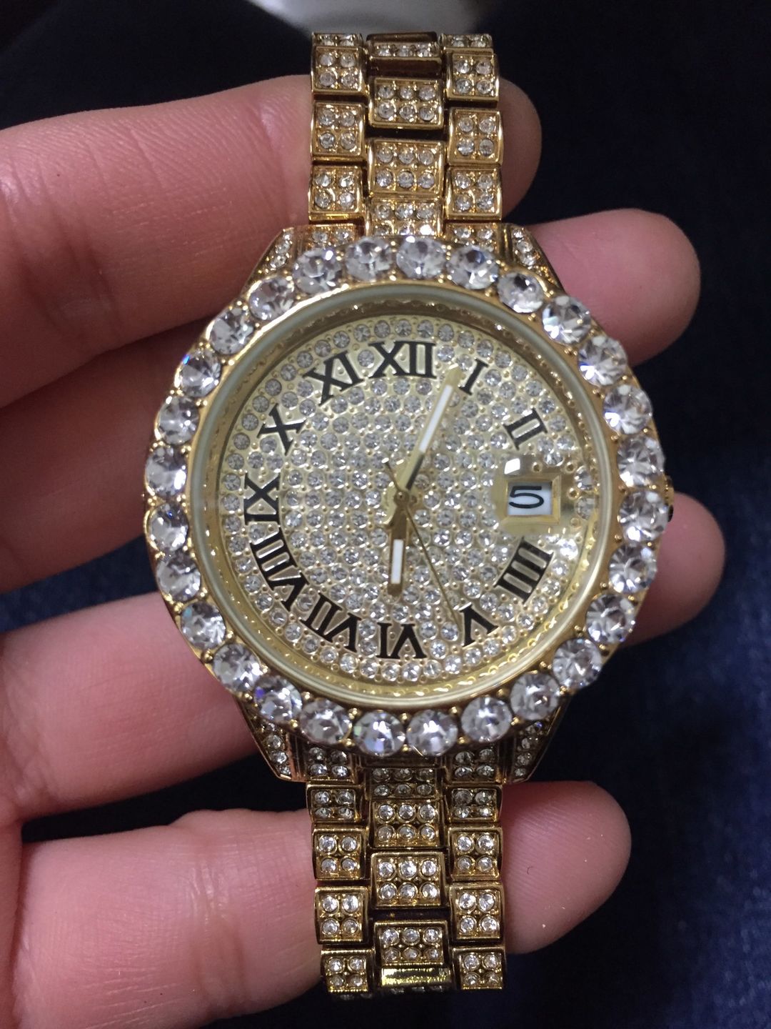 Customer photo review of 18k Gold Diamond Royal Watch