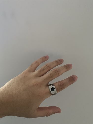 Customer photo review of Ace Of Spades Ring