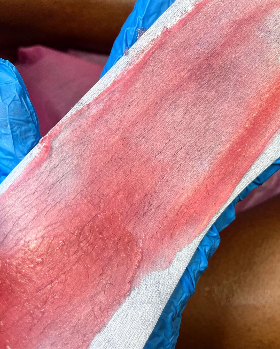 Customer photo review of Baby Pink Hypoallergenic Soft Wax | Bay Series -Persephone