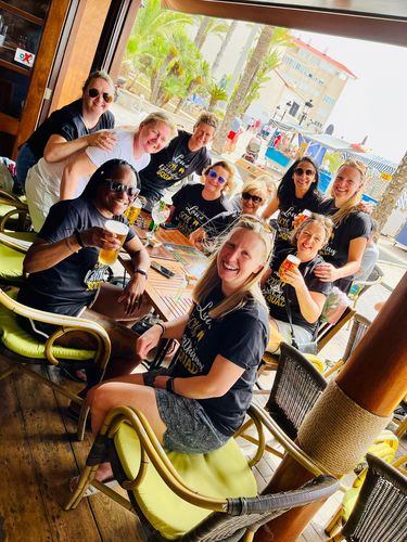 Customer photo review of Birthday Squad Sparkly Bling T-Shirts