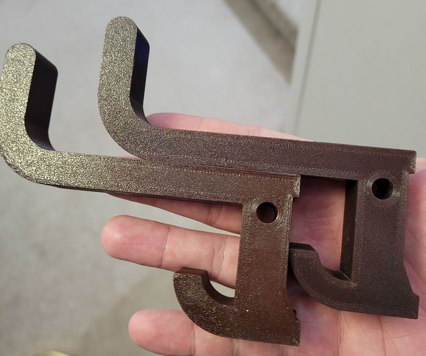 Customer photo review of Chocolate Brown PETG Filament 1.75mm