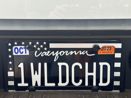Customer photo review of 2011-2021 CALIFORNIA LICENSE PLATE DMV.CA.GOV - BLACK WITH WHITE TEXT 6"x12" (156.5mm x 305mm)