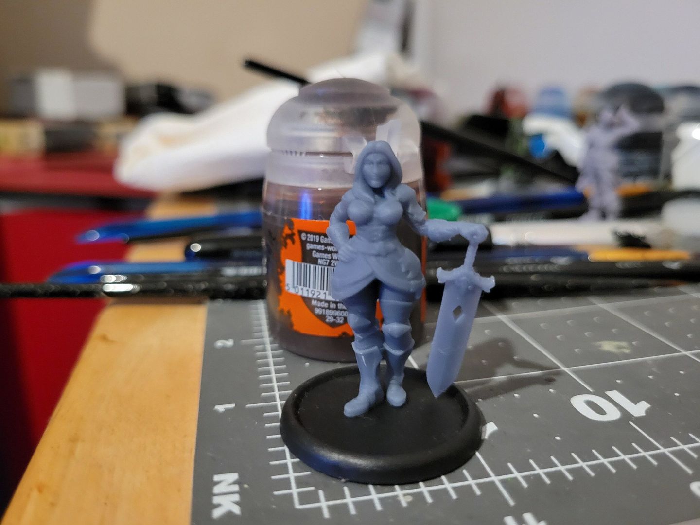 Customer photo review of Female Warrior Pinup