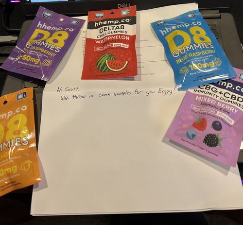 Customer photo review of HH DELTA8 HEMP GUMMIES - WATERMELON (25mg)