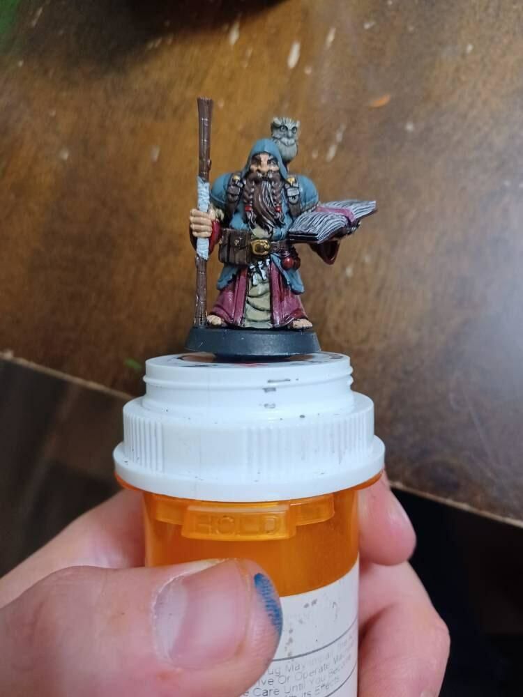 Customer photo review of Dramnir - Dwarf Wizard with owl