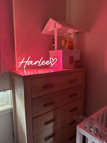 Customer photo review of Personalised  Name Neon Signs