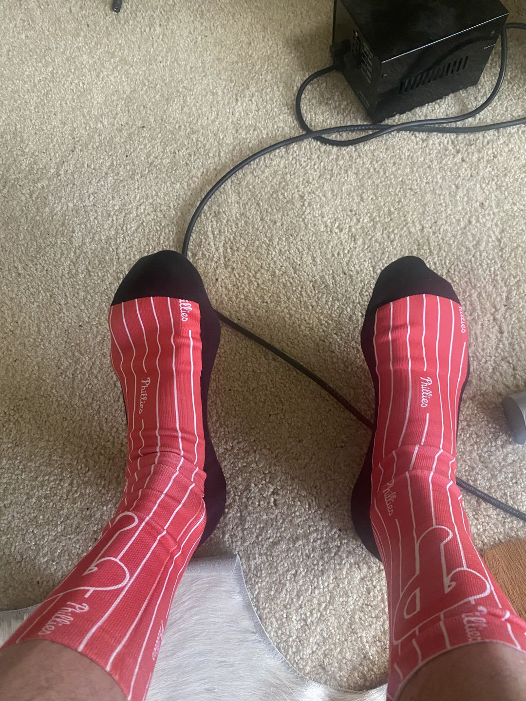 Customer photo review of Philadelphia Phillies - Pinstripe Socks