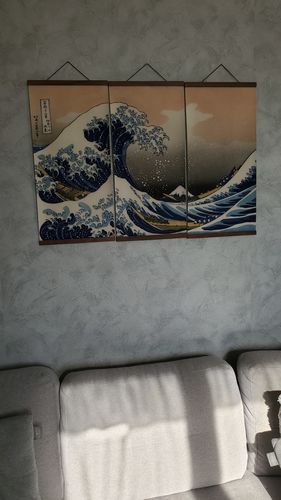 Customer photo review of Tableau Japonais La Grande Vague de Kanagawa