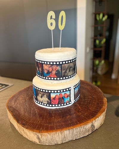 Customer photo review of Film Reel - Custom Edible Icing Image