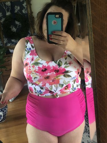 Customer photo review of Sun Baked Bottoms | Neon Pink