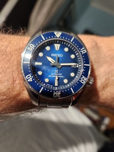 Customer photo review of Seiko King Sumo Prospex Men's Automatic Stainless Steel Watch SPB321J