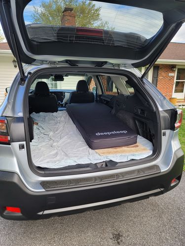 Customer photo review of deepsleep Solo Mat for Subaru Outback