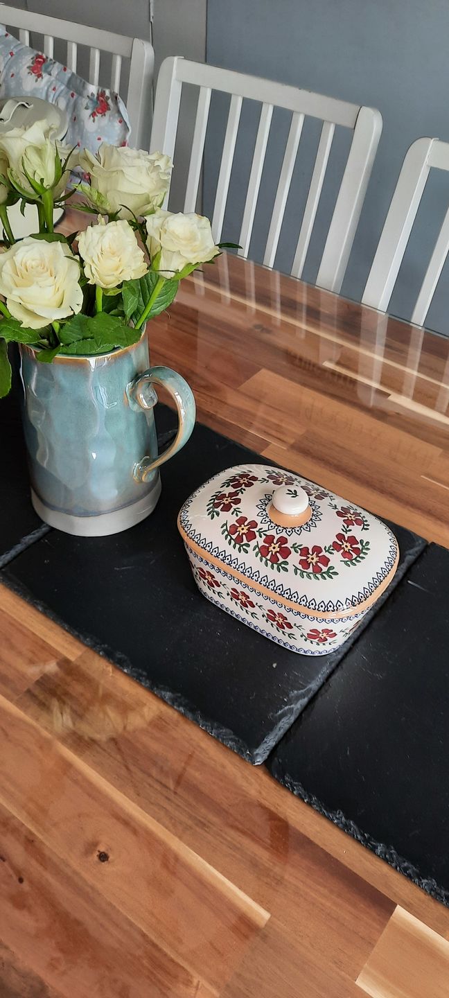 Customer photo review of Covered Butterdish Old Rose