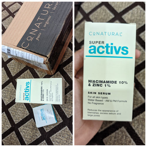 Customer photo review of Niacinamide 10% + Zinc 1% - Super Activs Skin Serum