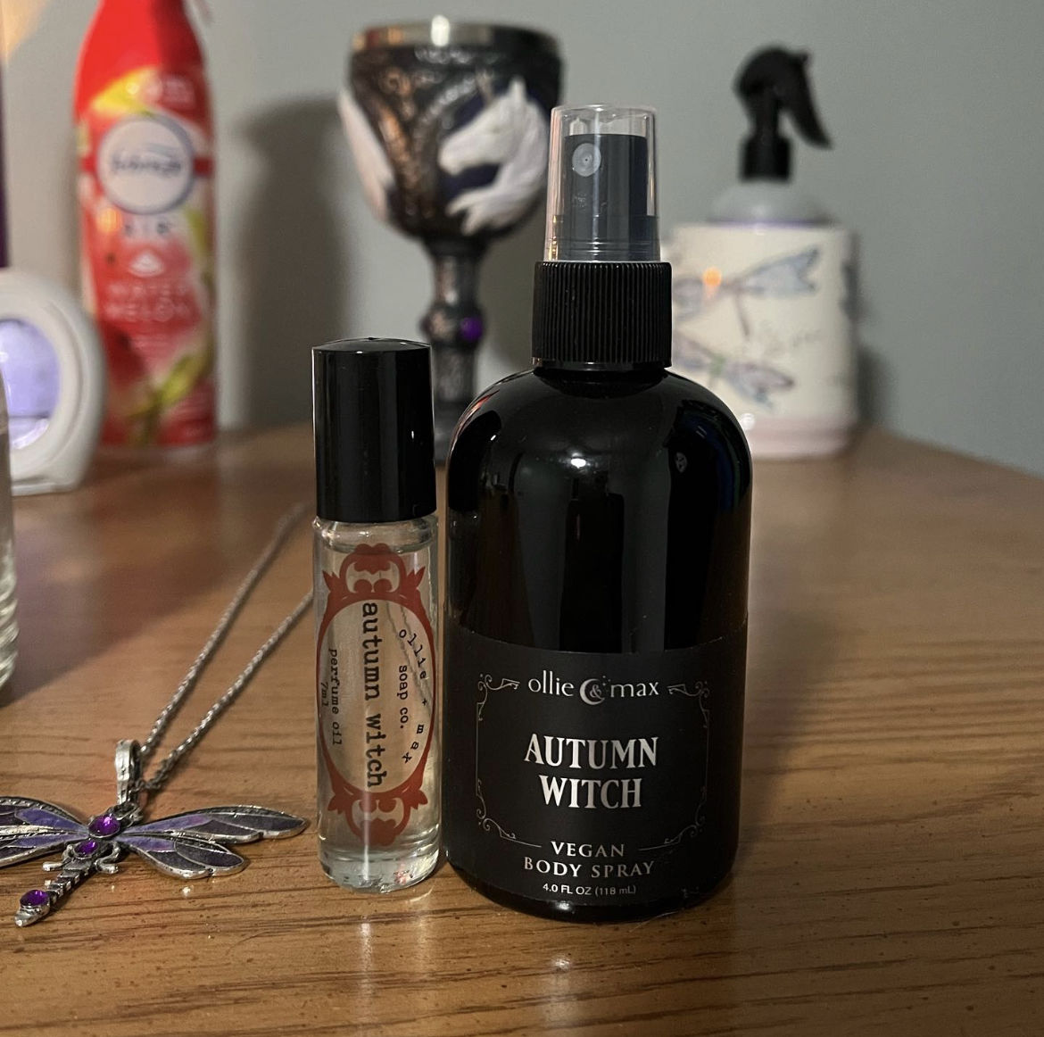 Customer photo review of Autumn Witch Body Spray