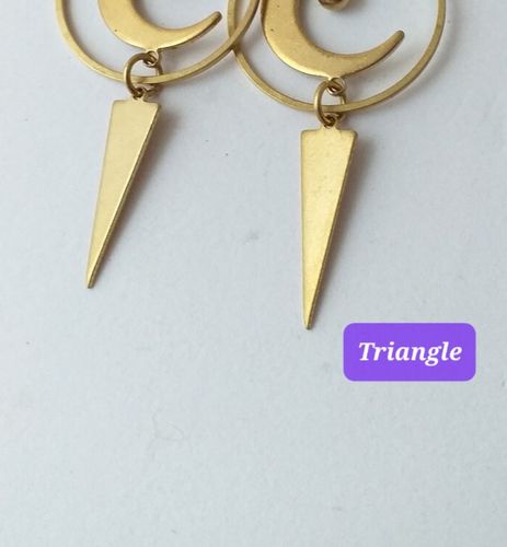 Customer photo review of Brass Moon Charms - Crescent Shaped Raw Brass Connector with 3 Holes - Jewelry Supplies - 22x16.5x1mm - PP1188
