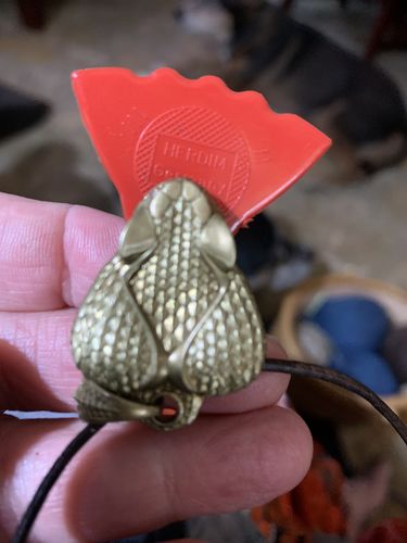 Customer photo review of Rattlesnake Clip Pendant