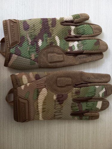 Customer photo review of Men Full Finger Protection Airsoft Paintball Work Hunting Gloves