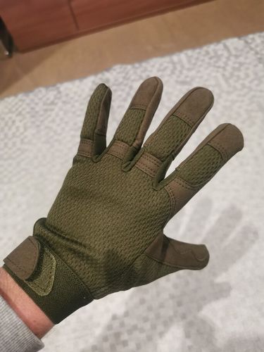 Customer photo review of Outdoor Hiking Anti-skid Protective Motorcycle  Gloves