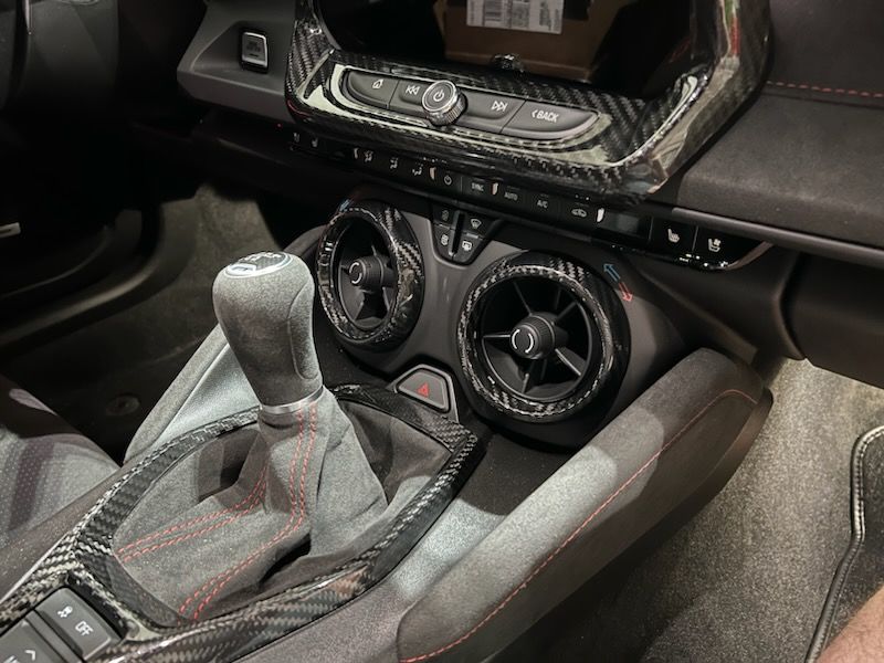 Customer photo review of [Set] Carbon Fiber Center Console AC Vent Covers For 2016-2023 Chevy Camaro