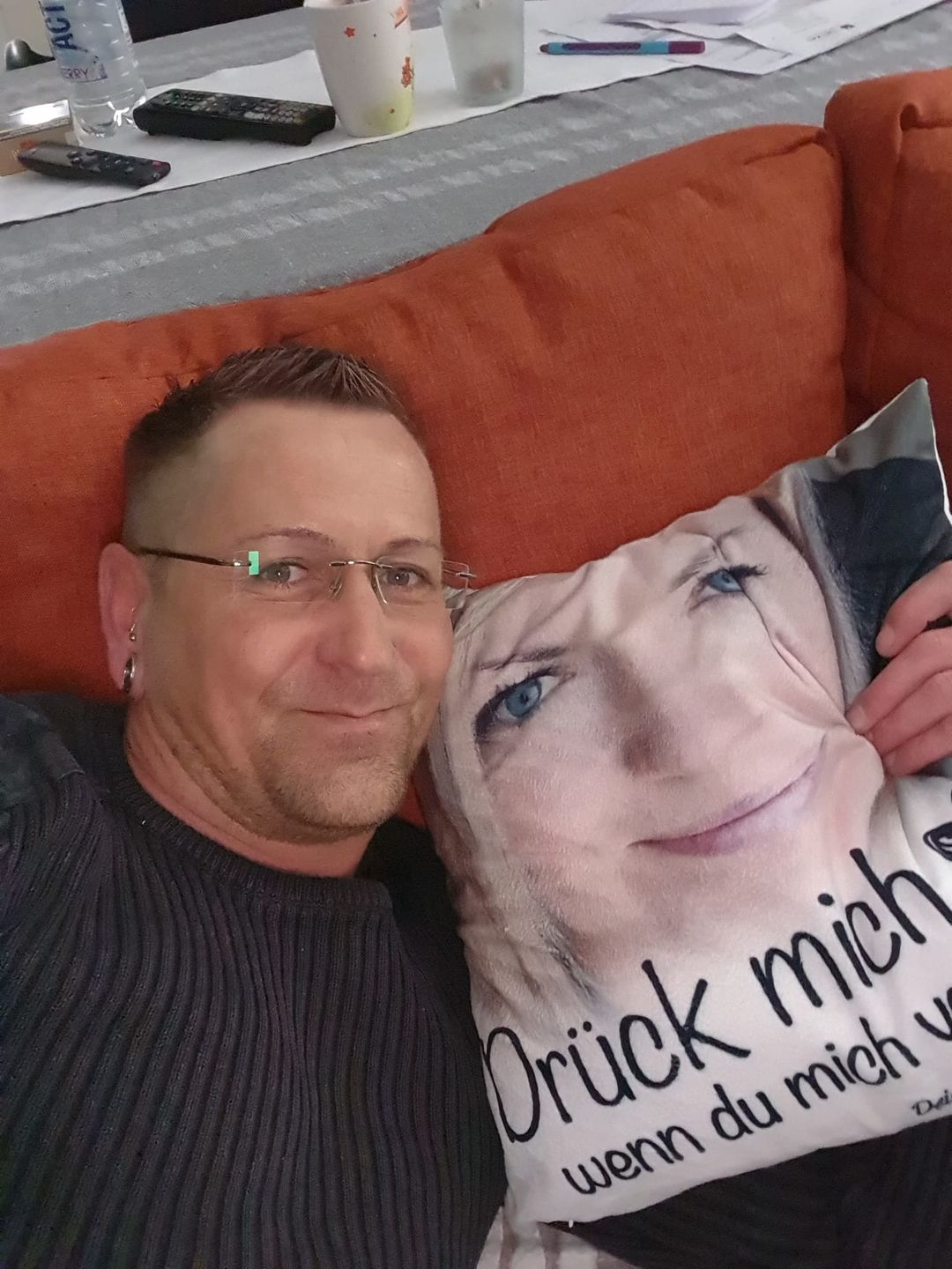 Customer photo review of Wenn du mich vermisst - Paar-Kissen