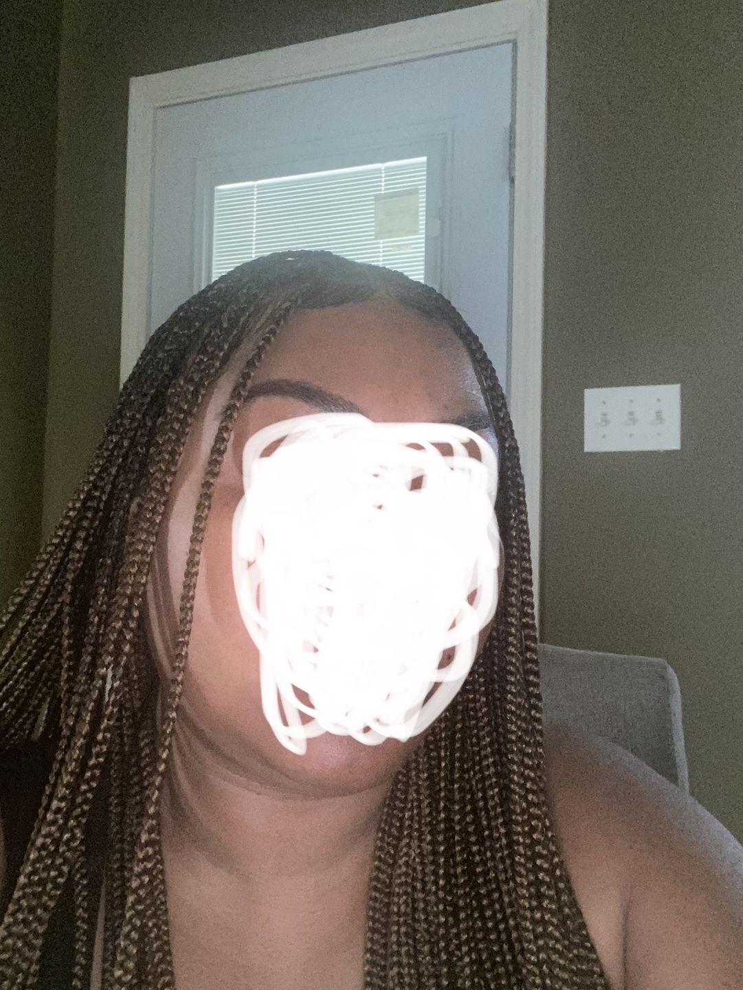 Customer photo review of Beyoncé Knotless Braids Wigs (Ready To Ship)