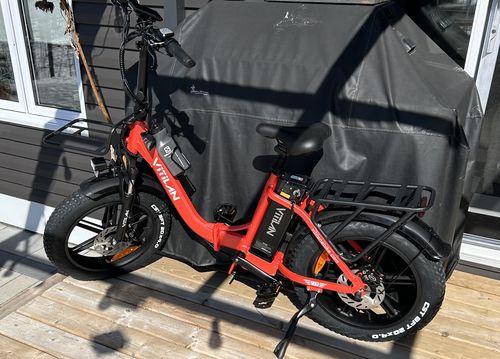 Customer photo review of U7 Step-thru Foldable Fat Tire Electric Bike
