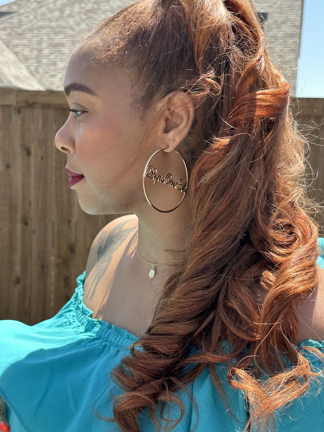 Customer photo review of Body Wave Tape In Hair Extension
