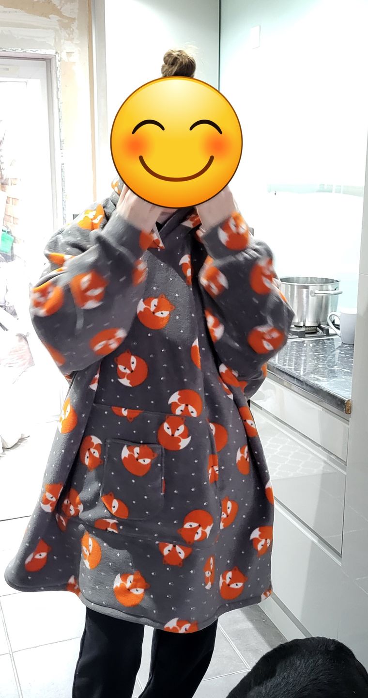 Customer photo review of Sleeping Foxes Anti Pill Polar Fleece Fabric