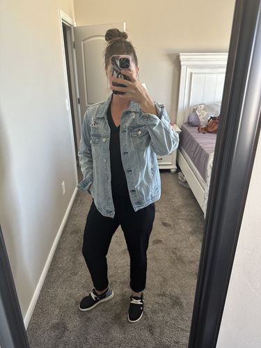 Customer photo review of Delilah Denim Jacket