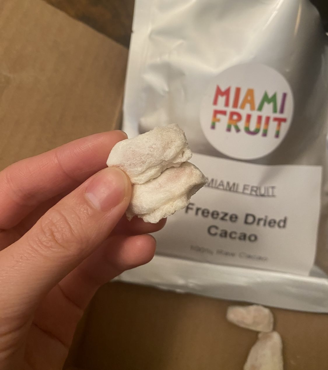Customer photo review of Freeze Dried Cacao