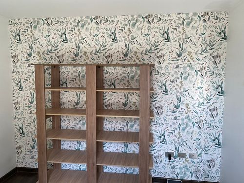 Customer photo review of Papel Mural Eucalyptus