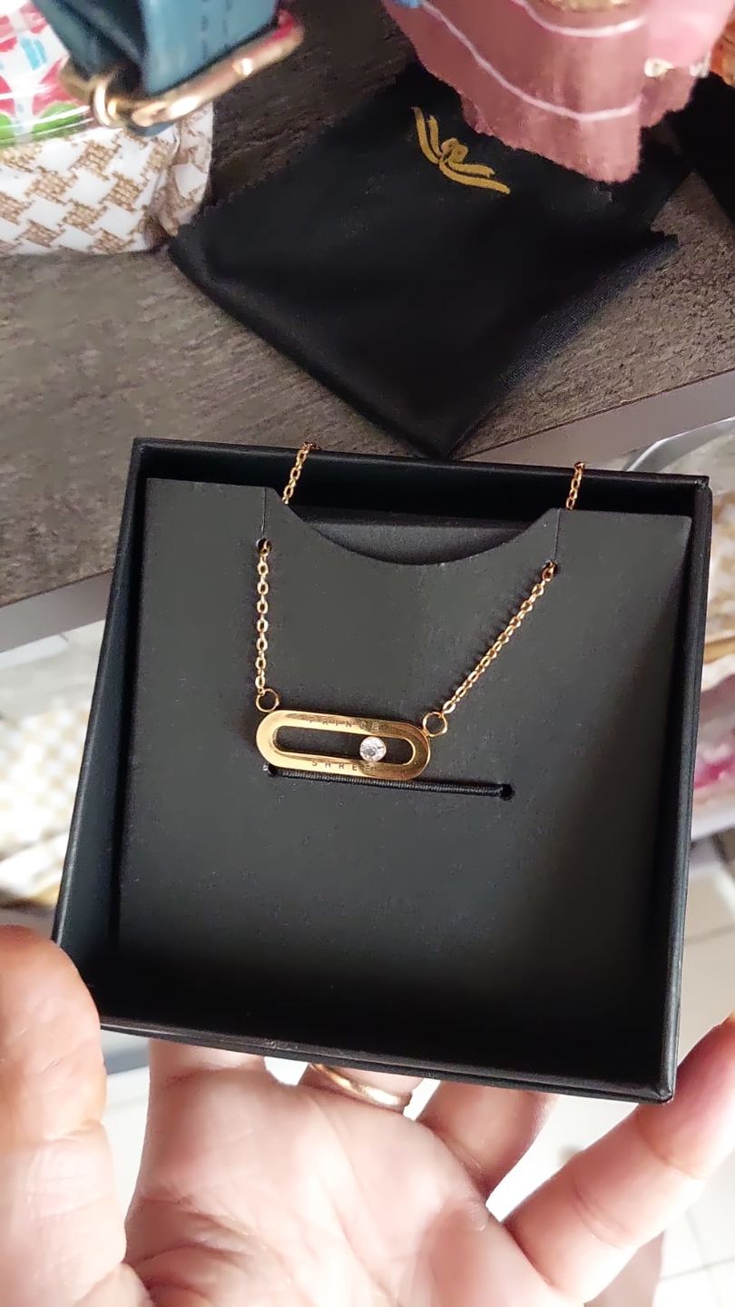 Customer photo review of Personalised Eternal Pendant