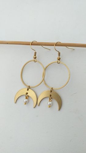 Customer photo review of Raw Brass Round Pendants - Closed Loop Rings - Raw Brass Circle Connector - Earring Findings - Jewelry SuPPlies - 20x0.8x0.8mm - PP4137-20