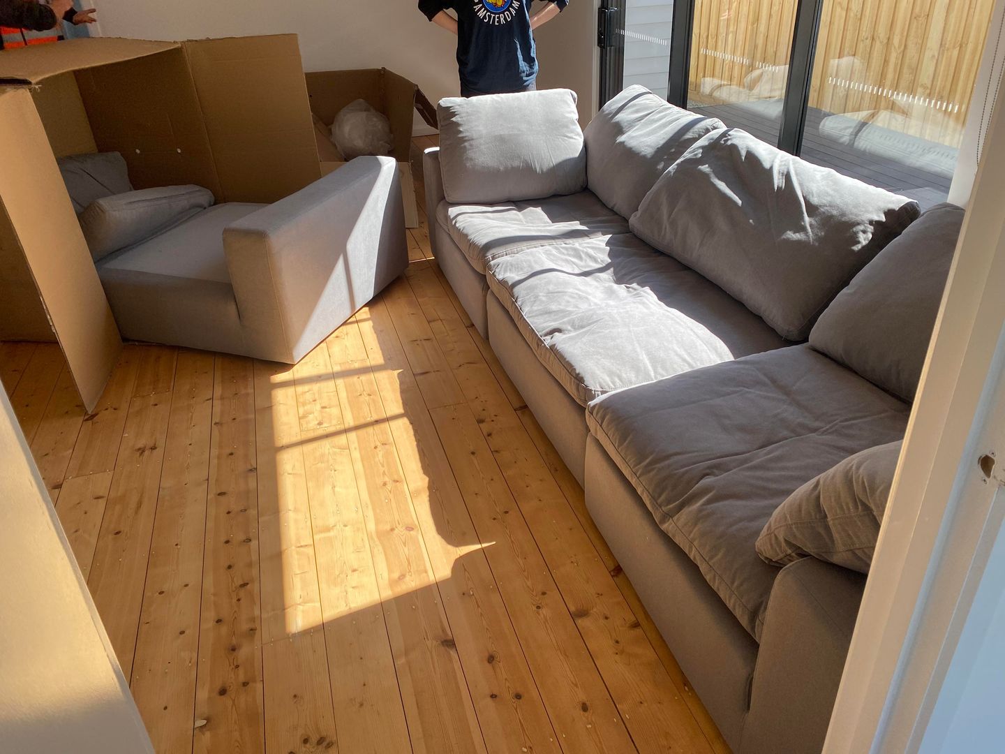 Customer photo review of Cloud Classic Modular | Customizable Corner Sofa Feather Down