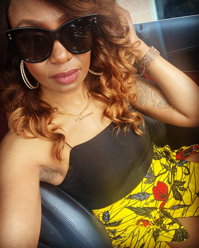 Customer photo review of African Print Muwali Mini Skirt