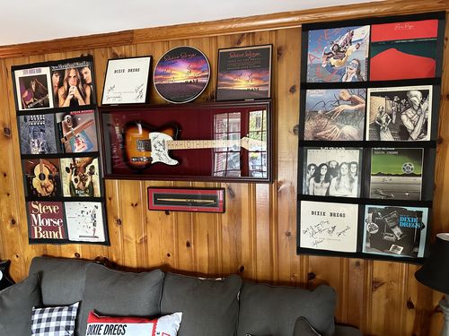 Customer photo review of 12" Vinyl Record Display Frame - LP Wall Storage