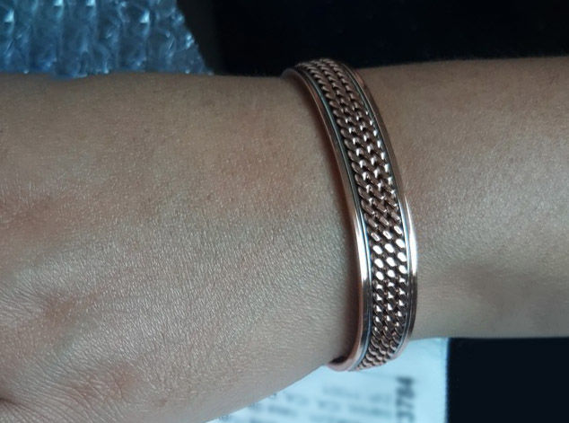 Customer photo review of Keo - Bracelet Jonc Homme Cuivre Magnétique