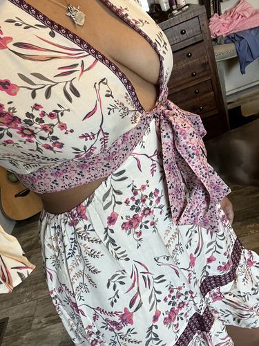Customer photo review of MAISIE High-Low Midi Dress