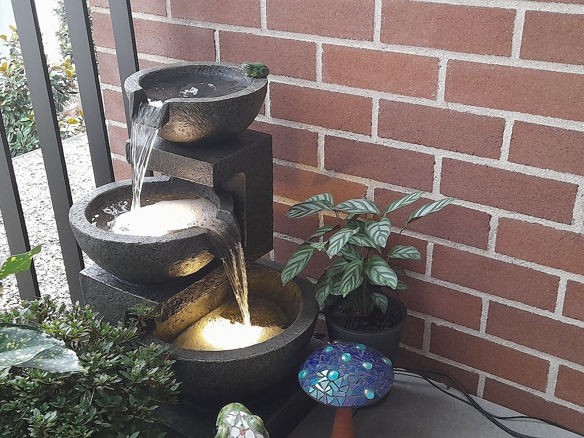 Customer photo review of Carmen 3-Tier Garden Water Feature - Best Seller