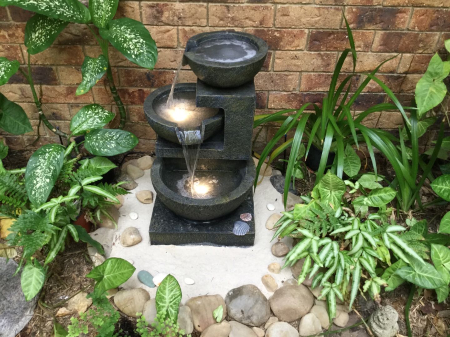 Customer photo review of Carmen 3-Tier Garden Water Feature - Best Seller