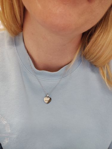 Customer photo review of Ogrlica: Heart Birthstone