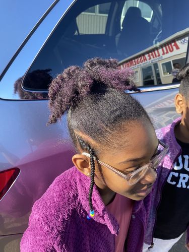 Customer photo review of Temporary Hair Color Gel - Mulberry