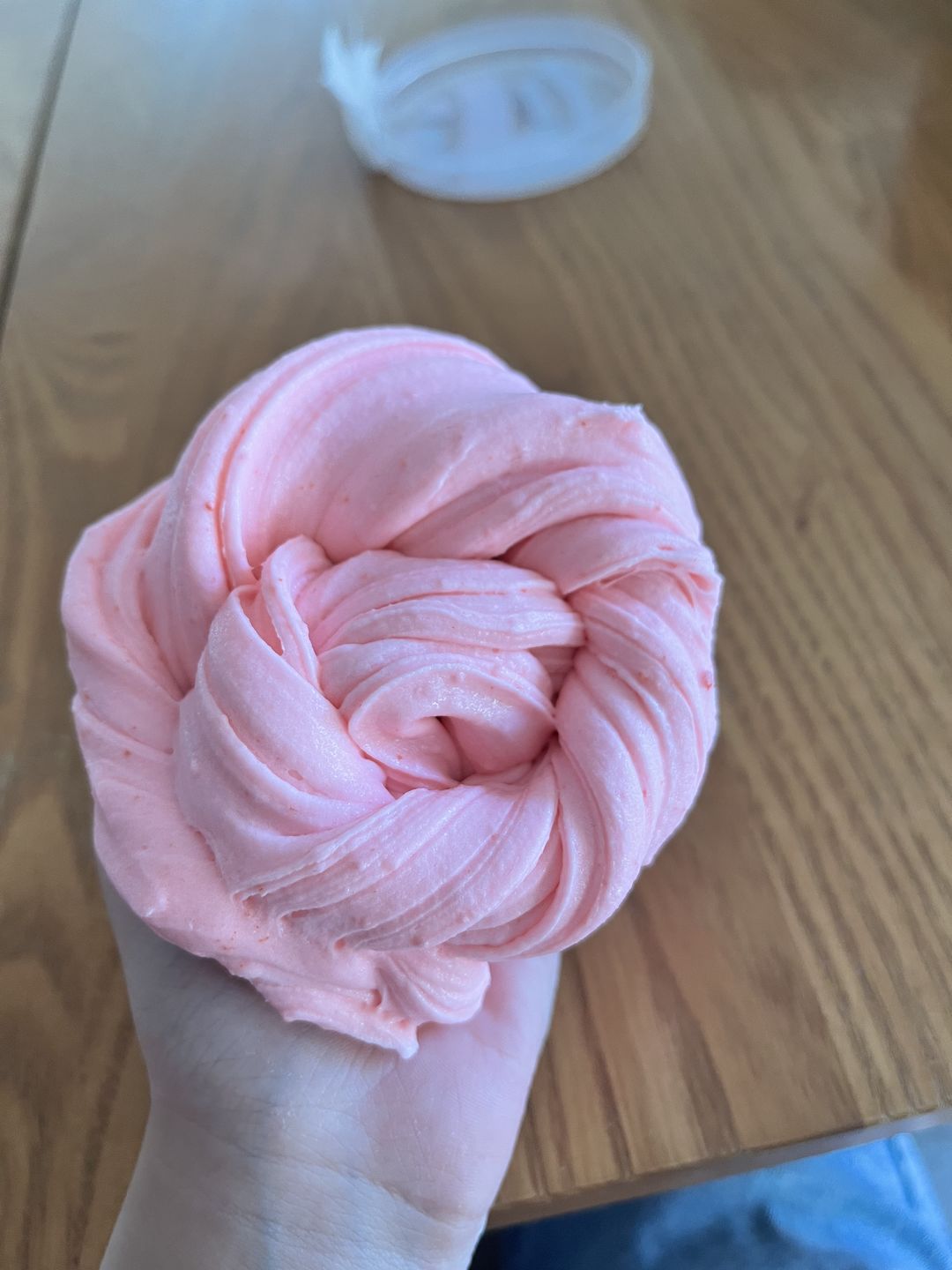 Customer photo review of Strawberry Mousse Fluffy Butter Slime