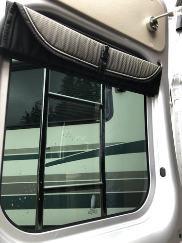 Customer photo review of Promaster - Rear Door Shades (set)