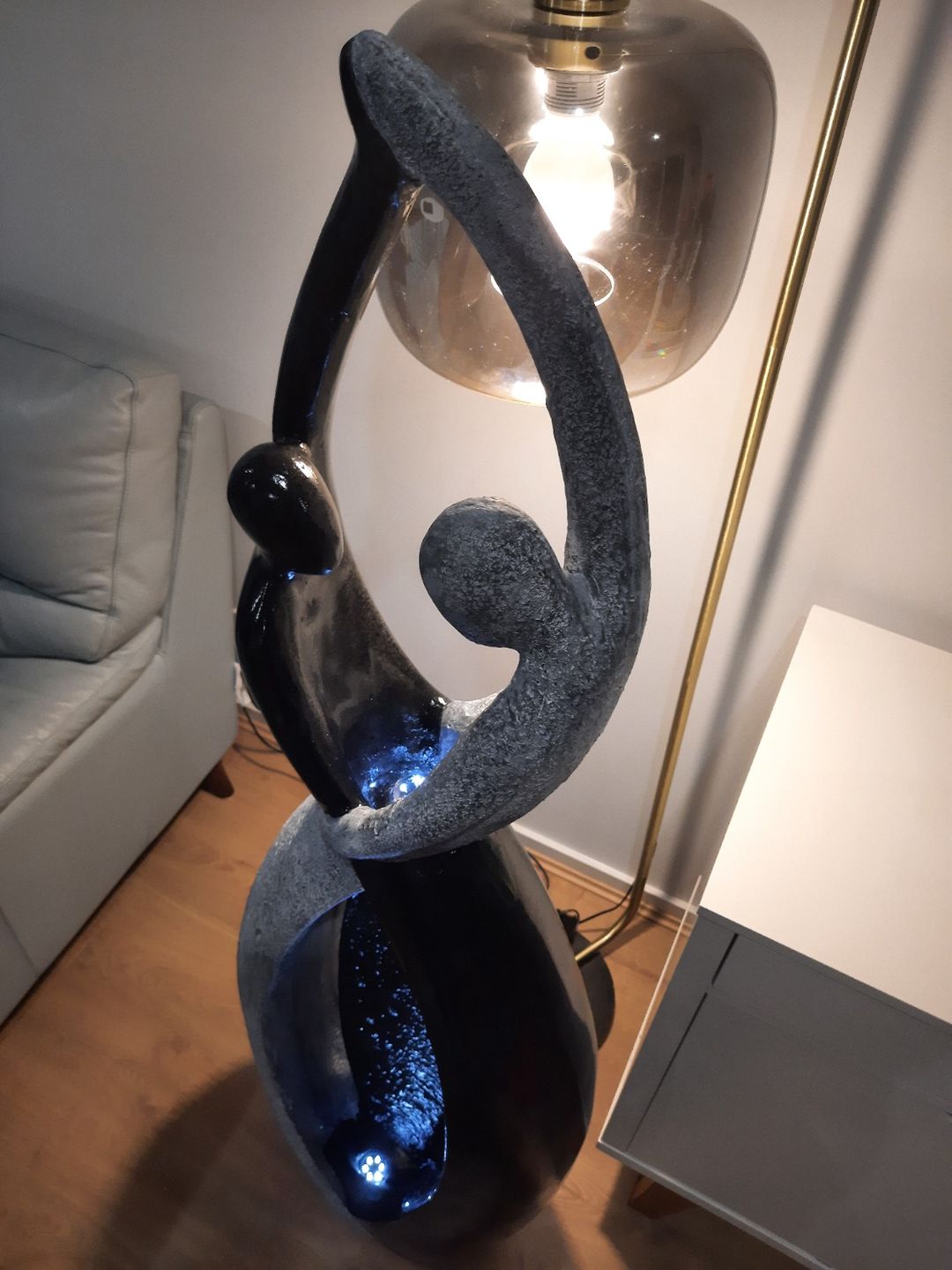Customer photo review of Harmony Dancers Tall Indoor & Outdoor Water Feature - 145cm